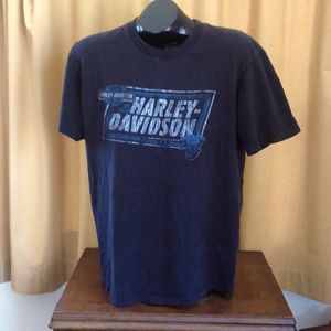 $40 Harley-Davidson Black cotton Tee Shirt Men’s size Large Lebanon, NH
